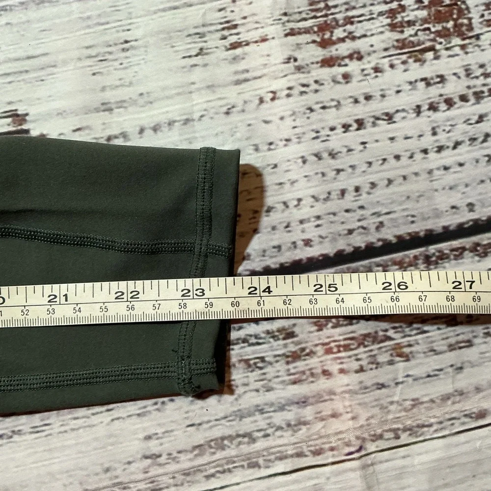 ZYIA Active army green leggings with drawstring. Size 0 - Picture 10 of 10